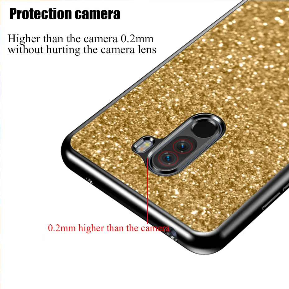 Bling Silicon Phone Case For Xiaomi Redmi 5 Plus Cover Redmi 5A 6A S2 4X 4A Mi 8 Lite Note 4X 4 Pocophone F1 Mobile Cases