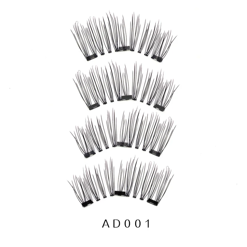 Genailish 3DMagnetic Eyelashes 4 Magnet False Eyelash Full Strip Magnetic Lashes Soft Hair Reusable Fake Eye Lash-AD001 Genailish 3DMagnetic Eyelashes 4 Magnet False Eyelash Full Strip Magnetic Lashes Soft Hair Reusable Fake Eye Lash-AD001