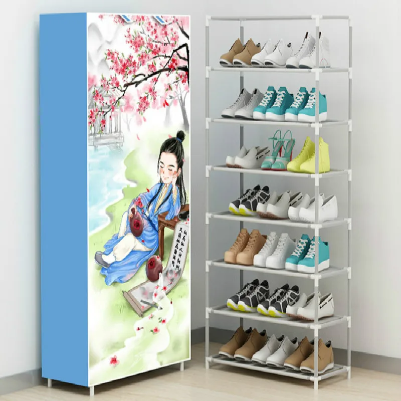 حذاء بسيط رف المنزل متعددة طبقة رف الحذاء عنبر الغبار واقية تخزين Zapatero Mueble Sapateira خزانة خذاء حذاء بسيط رف المنزل متعددة طبقة رف الحذاء عنبر الغبار واقية تخزين Zapatero Mueble Sapateira خزانة خذاء