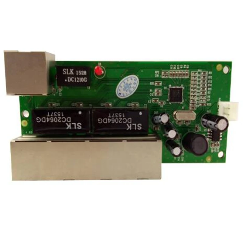 OEM 5 мини модуль автоматического включения света 5-разъемное зарядное usb-устройство 10/100 Мбит сетевой коммутатор на возраст от 5 до 12 лет, в широкий диапазон входного smart ethernet переключатель pcb rj45 Модуль со светодиодной собран