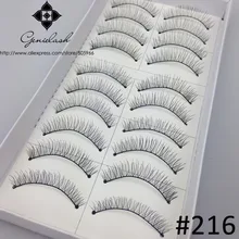 60 пар/лот Mix 6 стили красивые черные полосы накладные ресницы для женщин составляют инструменты горячая распродажа