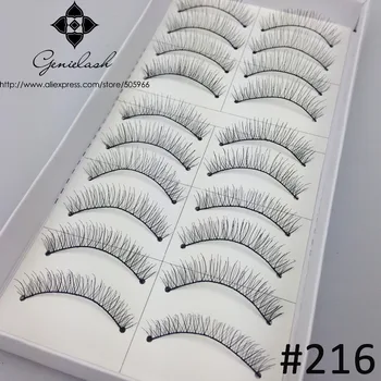 

60 Pairs/Lot Mix 6 Styles Beautiful Black Strip False Eyelashes For Women's Make Up Tools Hot Selling 2014 Free Shipping