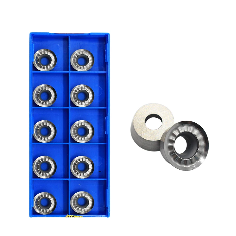 

10PCS RPGT1204MO AK H01 Aluminum Cutter Blade Insert Cutting Tool CNC Tools AL +TIN Alloy Wood Face Milling Turning Tool