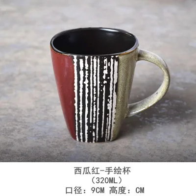 Керамическая кружка ручной работы для кофе, чая, молока, высокое качество, краткие керамические чашки и кружки с рукояткой, индивидуальная чашка, посуда для напитков, подарки