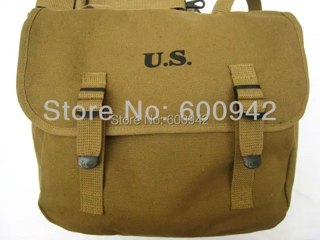 

QUALITY WWII USA ARMY M1936 HAVERSACK CANVAS BAG WITH STRAP NEW