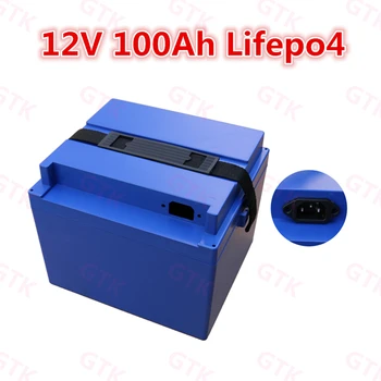 

Lifepo4 battery 12v 100Ah not li-ion ABS case with handle for scooter tricycle e-bike motor mover backup power+5A charger