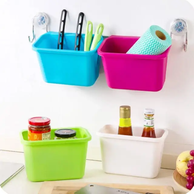 Special Offers Creative Kitchen plastic Storage Box organizer Garbage Box Cabinet Doors Hanging Trash Can Peel Storage Box 2JY27