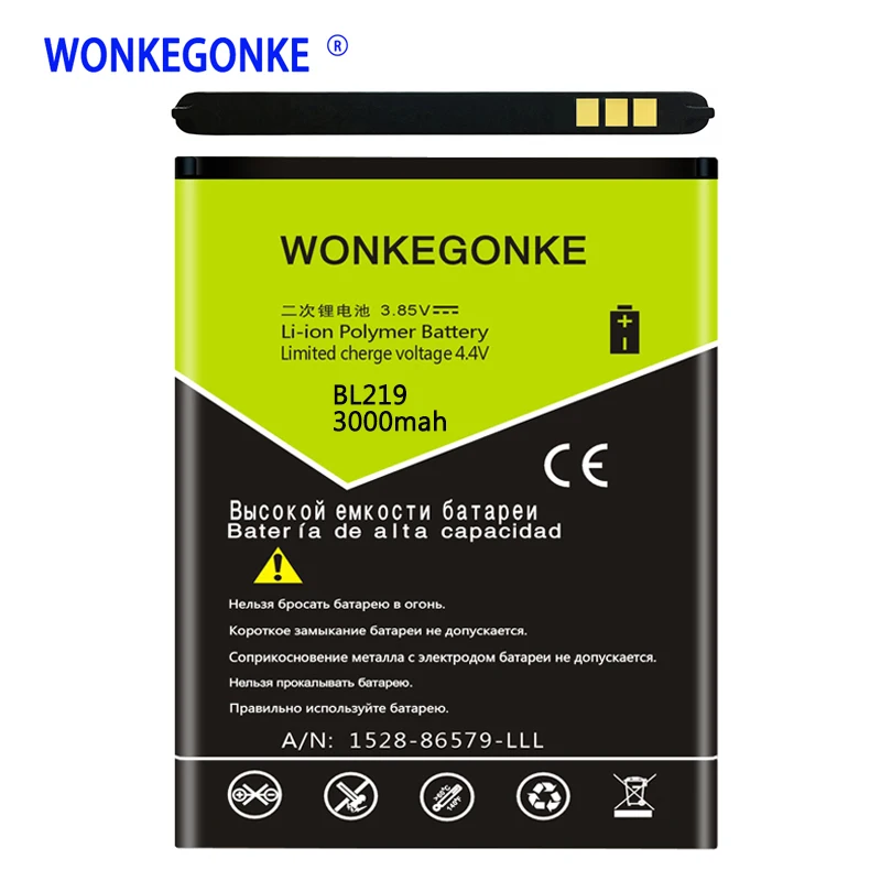 Аккумулятор WONKEGONKE BL аккумулятор для lenovo A880 S856 A889 A890E S810T A850 + A916|Аккумуляторы мобильных телефонов| |