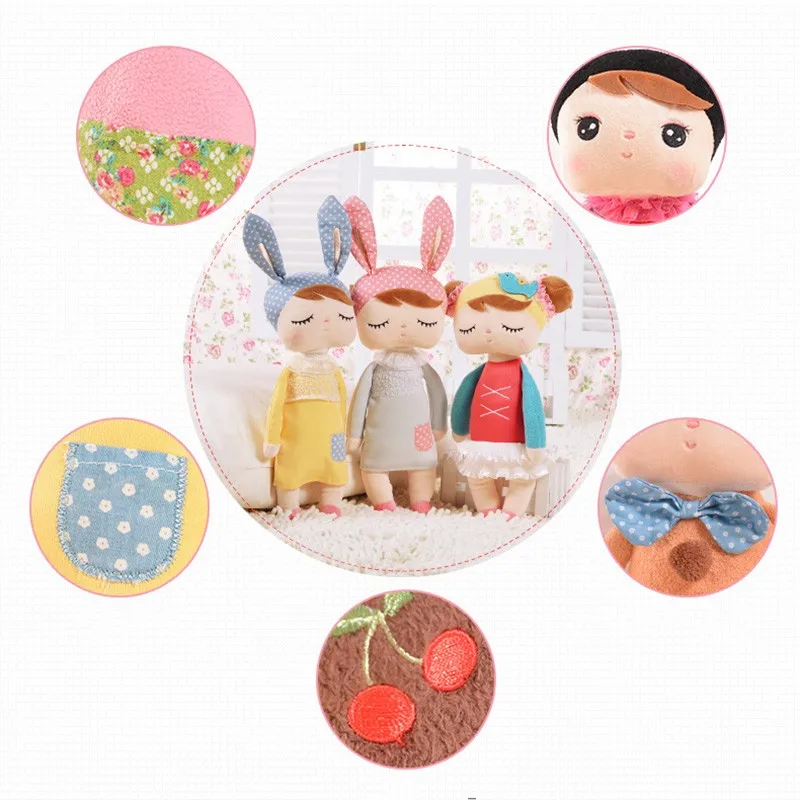 30 см Metoo мультфильм мягкие животные Анжела плюшевые игрушки спящие куклы для детей игрушки в подарок на день рождения Дети#87677