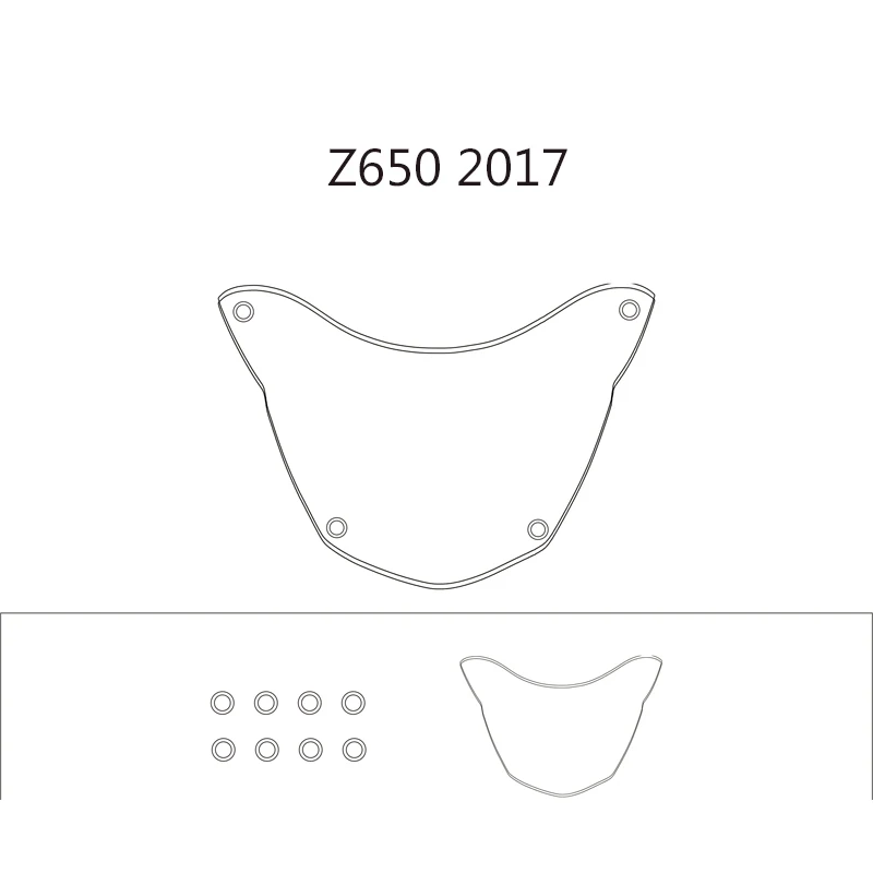 Для Kawasaki Z650 Z 650 2017 аксессуары для мотоциклов ABS Защитная крышка передней фары