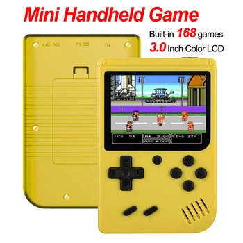 

Video Game Console 8 Bit Retro Mini Pocket Handheld Game Player Built-in 168 Classic Games Best Gift for Child Nostalgic Player