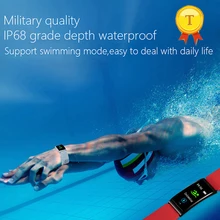 Красочные Дисплей IP68 Водонепроницаемый плавательный Bluetooth смарт-браслет сердечный ритм кровяное Давление монитора смарт-браслет