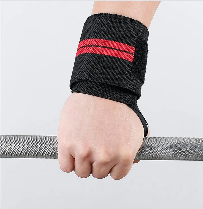 2 pieces Adjustable Wristband Elastic Wrist Wraps Bandages for Weightlifting Powerlifting Breathable Wrist Support 3colors (2)