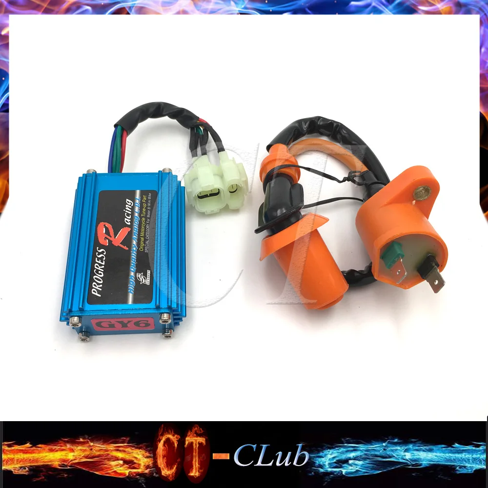 

Free Shipping Performance 6 pin AC Racing CDI Box Ignition Coil For GY6 50cc 125cc 150cc 139QMB 152QMI 157QMJ Scooter Moped ATV