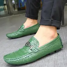 green moccasins mens