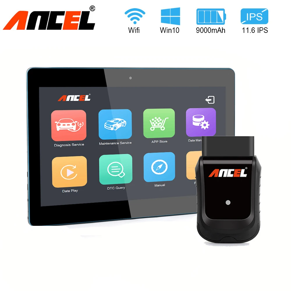 Ancel X5 Pro OBD инструменты для сканирования автомобиля полная система планшет