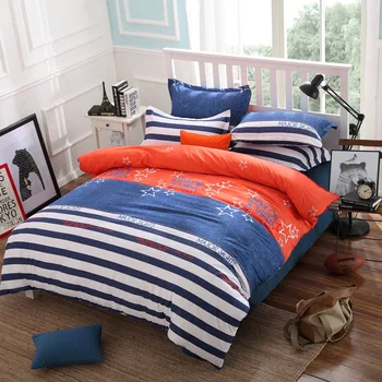 

wholesale king queen twin kind Bedding Set Cotton comfortab luxury duvet cover+Flat bed sheet+Pillowcase Home -tages decke