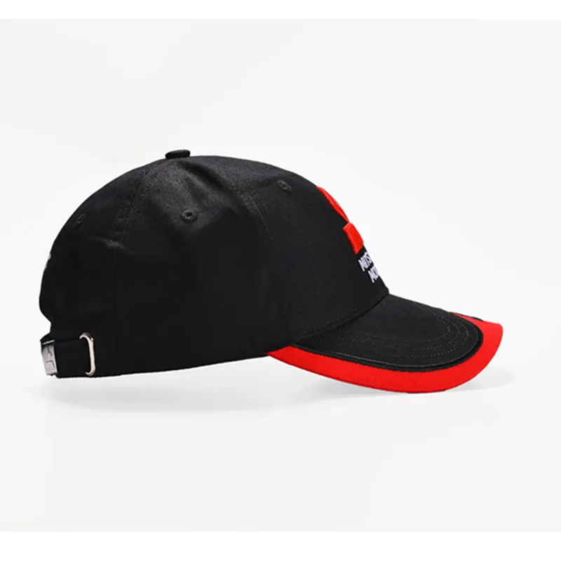 Новинка 3D шапка Mitsubishi с логотипом автомобиля moto gp moto racing бейсбольная Регулируемая бейсбольная кепка Повседневная красная Черная кепка
