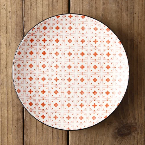 Ins японская креативная керамическая тарелка для завтрака кухонная утварь - Цвет: 12