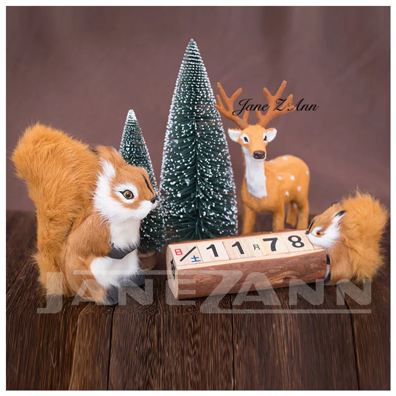

Jane Z Ann Newborn baby photography props infant photo assist accessories children studio shooting deer squirrel accessories