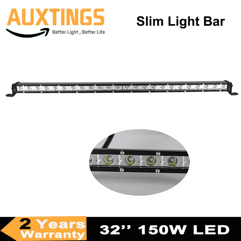 

New Super Slim 32inch 150W Single Row LED Work Light Bar Combo Beam for Tractor Boat OffRoad 4WD 4x4 Car Truck SUV ATV 12V 24V