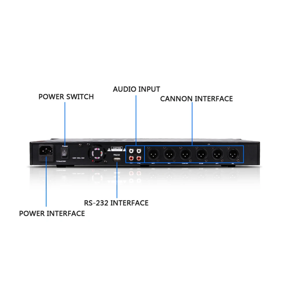 DSP караоке профессиональный цифровой аудио процессор X5 может установить через интерфейс ПК предотвратить вой
