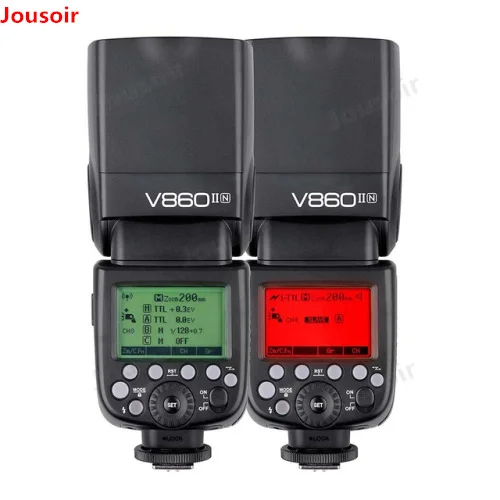 Godox V860II-C/N/S/F/O GN60 2,4G ttl HSS 1/8000 без батареи VB18 камера Speedlite вспышка для C N S Fuji CD40 - Цвет: V860II for Nikon