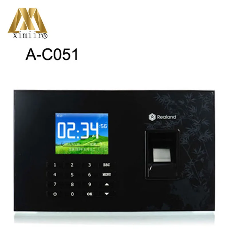 

2000 fingerprint templates USB,TCP/IP fingerprint & password & RFID (Proximity) card time attendance time clock recorder A-C051