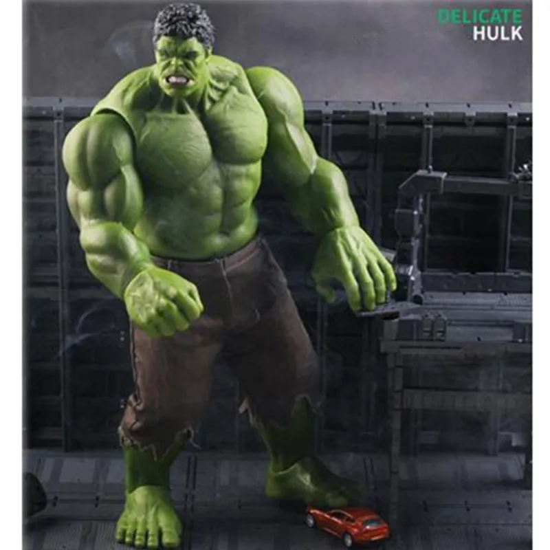 

42.5CM Hot ! Avengers:Infinity War Incredible Hulk Superhero Scientist Bruce Banner PVC Action Figure Model Toy L508