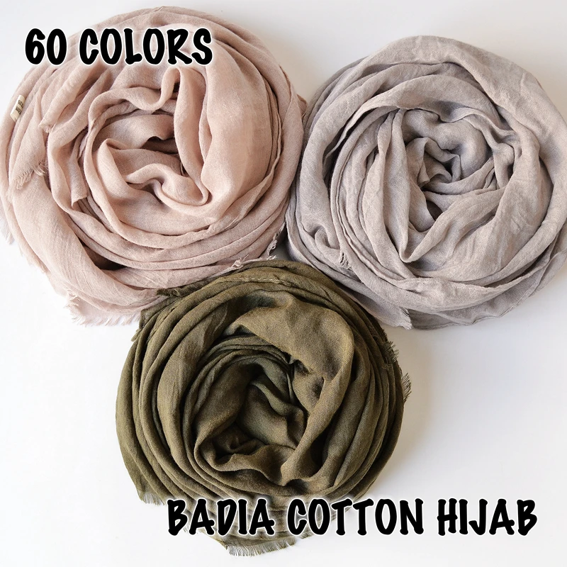 

10pcs/lot high quality women muslim frayed scarf shawls wraps islamic headwear crinkle solid plain premium cotton hijabs