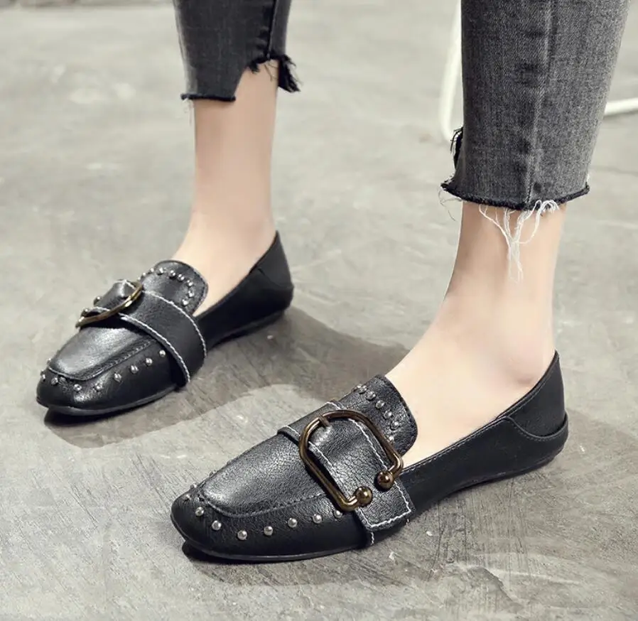 soft leather flats womens