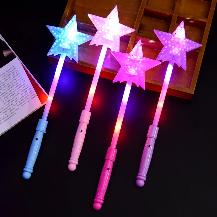 Детские светящиеся игрушки пятиконечная звезда флэш-палка звезды Волшебный бар Дети Девочка Фея Звезда стержень игрушка Подарки
