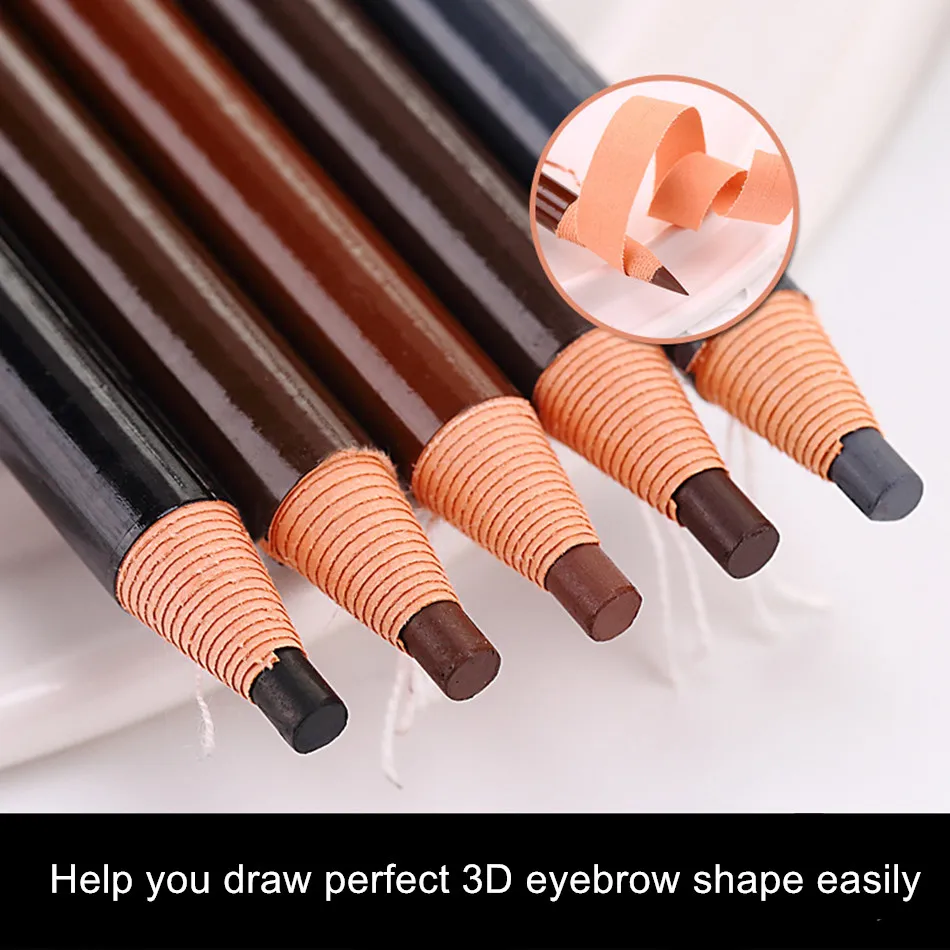 12pcs/box 1818 Peel Off Pull Roll Paper Eyebrow Pencil Can Mix 5 Colors Waterproof Long-Lasting Eyebrow Enhancers 12pcs/box 1818 Peel Off Pull Roll Paper Eyebrow Pencil Can Mix 5 Colors Waterproof Long-Lasting Eyebrow Enhancers