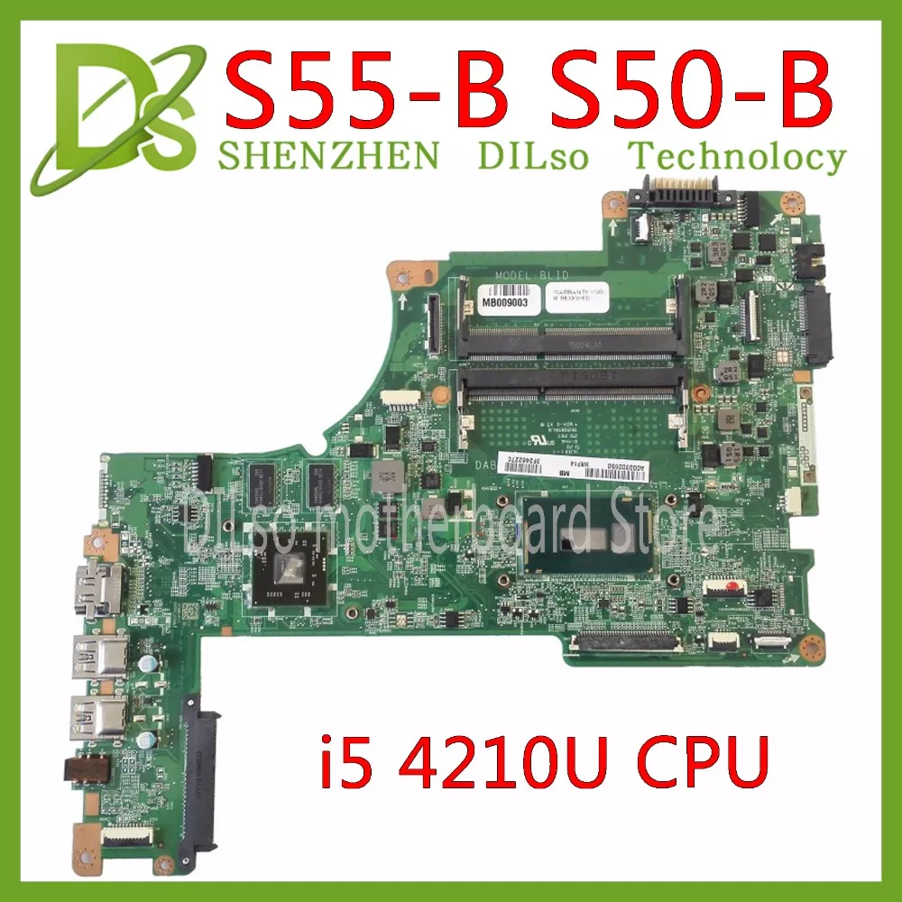 Kefu DABLIDMB8E0 для Toshiba Satellite S50 S55 S50T-B S50-B S55-B5201SL материнской I5-4210U Процессор DABLIDMB8E0 работу