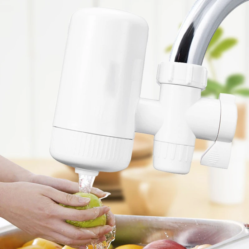 

3L/min ABS Washable Ceramic Filter Faucet Tap Water Purifier Two Water Modes with 3 Interface Connectors for Kitchen Bathroom