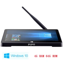 New Pipo X9S Win 10 Mini PC Intel Cherry trail Z8300 Quad Core 4G/64G 2G/32G Smart TV Box 8.9 1920*1080P touch screen Tablet