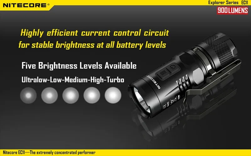Details about / Nitecore MH1C Cree XM-L2 600 Lumens USB Rechargeable //Battery RCR-123A