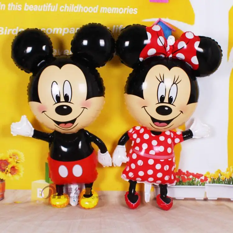 

Giant Size Mickey Minnie Foil Balloon Mickey Mouse Head Cartoon Balloon Birthday Party Decoration Baby children toys