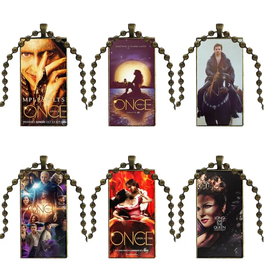 Once Upon A Time Book серийное ожерелье с принтом модная Длинная цепочка прямоугольным