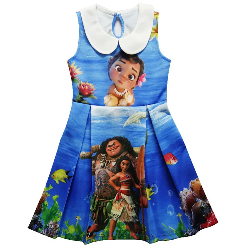 Детское платье принцессы для девочек костюм Красавица и чудовище с героями мультфильмов праздничное платье для девочек на день рождения плиссированное платье принцессы с лацканами