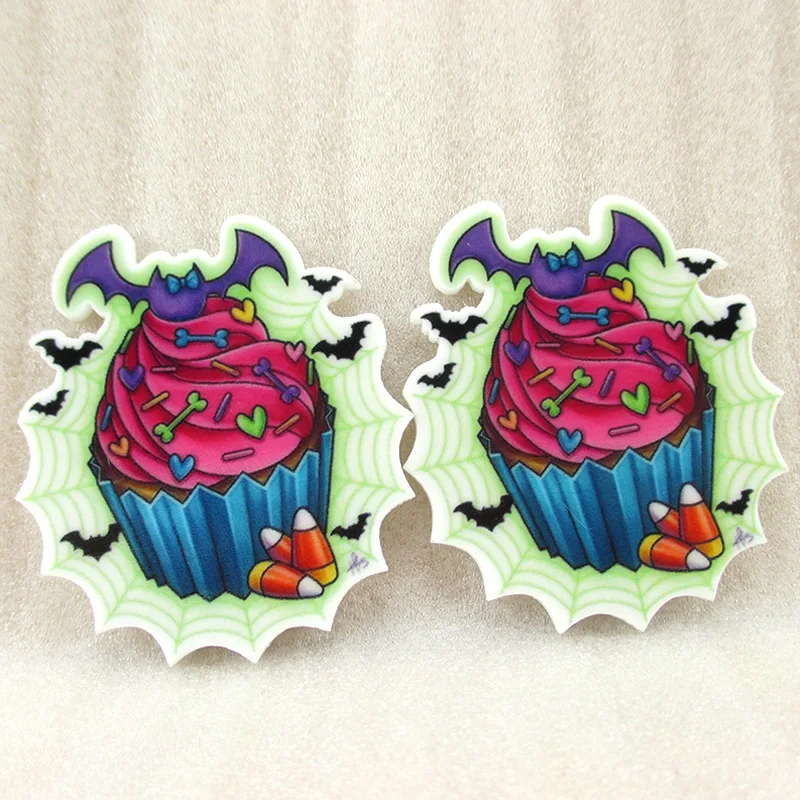 

10Y2015567 50*43mm holiday resin high quality printed planar resin 10 pieces, DIY handmade materials, wedding gift wrap