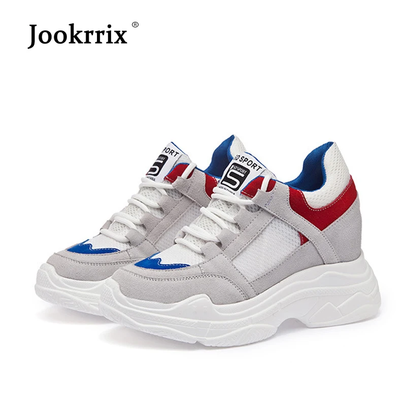 

Jookrrix Autumn Casual Shoe Women White Shoes Breathable Platform Shoe sapato feminino Sneaker Lady Heighten Alpargatas Footware