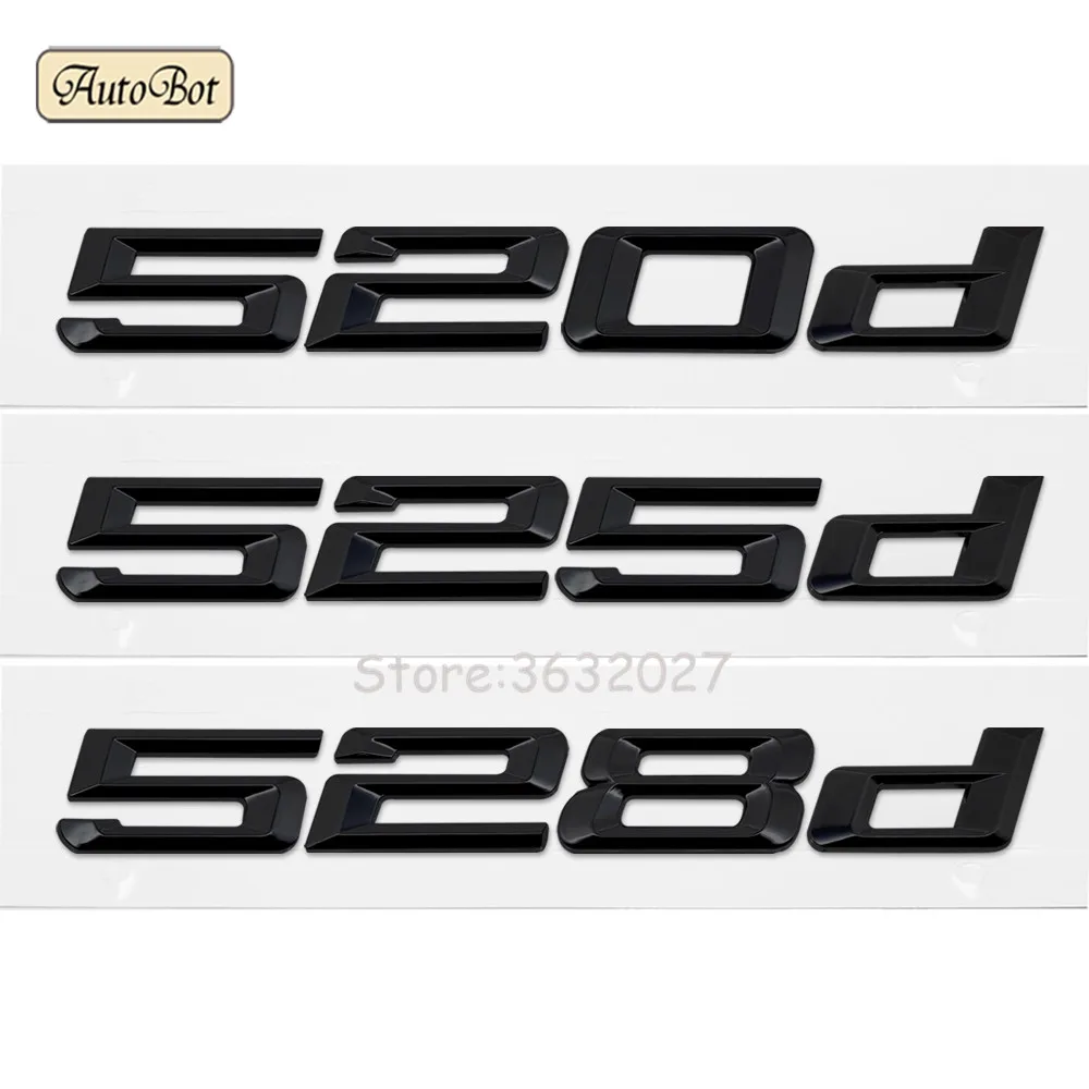 

520d 525d 528d Car Refit Displacement Emblems Tail Decoration Sticker For BMW 5 Series F10 F11 F07 E12 E28 E34 E39 E60 E61