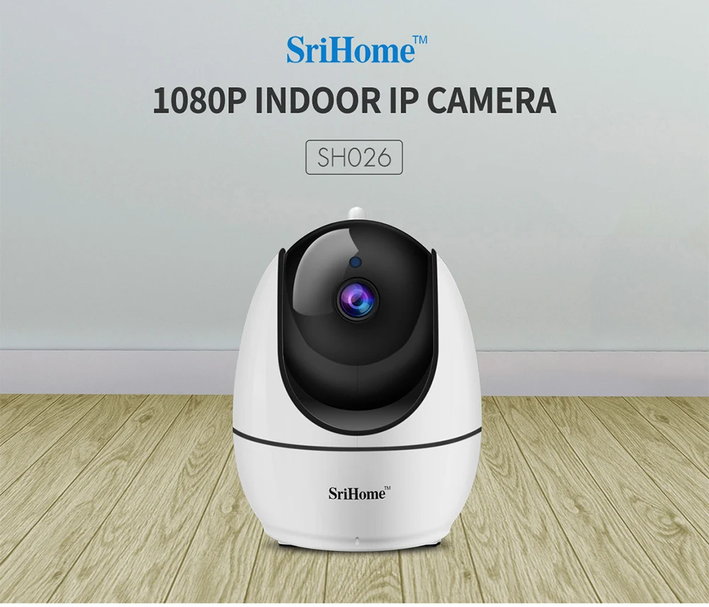 SriHome SH026 WiFi IP камера 1080P беспроводная камера безопасности камера наблюдения для детей/пожилых/домашних животных домашняя HD 2,4G умная камера