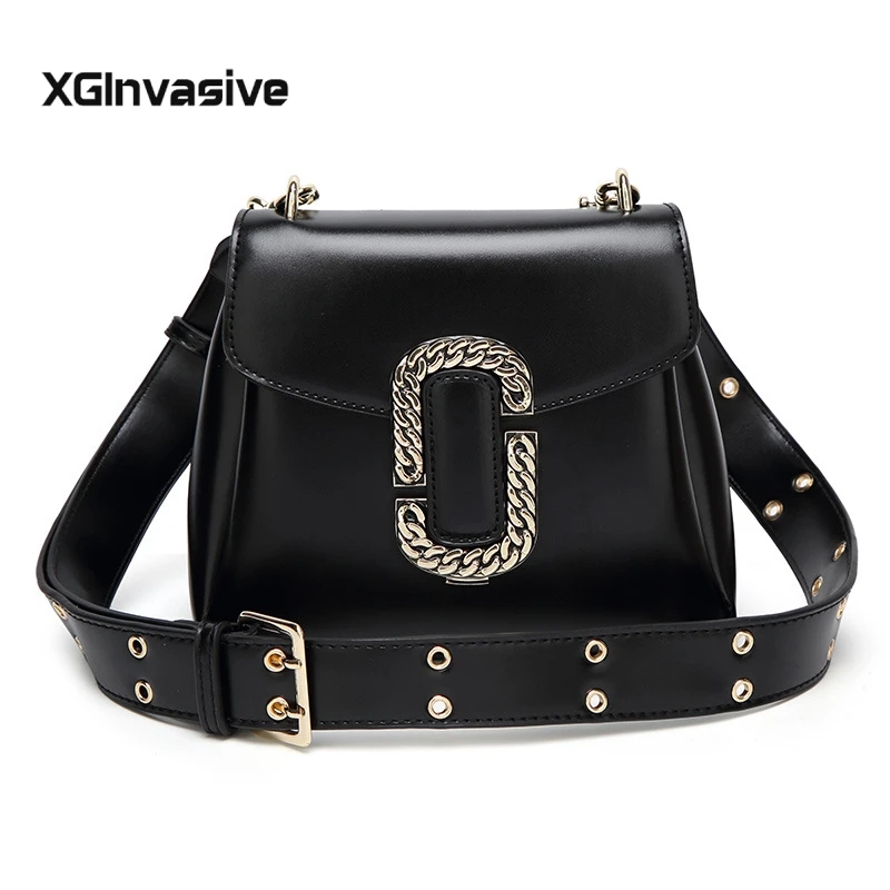 

2019 Hot Sale Famous Brands Women's Bag Style Design Fashion Punk Style Good Quality Strap Shoulder Bag Ladies Messenger Bags