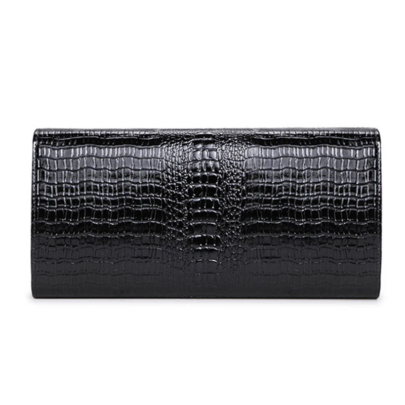 Женская сумка клатч из искусственной кожи с узором крокодиловая кожа|brand women