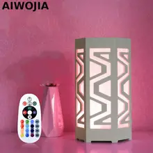 Спальня дистанционного затемнения настольные лампы с изменением цвета Led Lamparas De Меса Led Настольная лампа гибкий светильник Светильники Затемнения 110 v-220 v