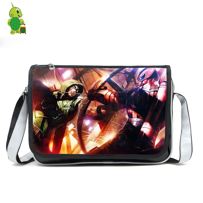 Hawkeye VS Green Arrow PU Leather Crossbody Bag Avengers Crossovers Mens Messenger Bag Shoulder ...