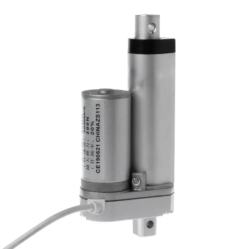 

24V DC Electric Linear Actuator Motor Controller 30mm/s 300N Stroke 50/100/150/200/250/300/350/400mm