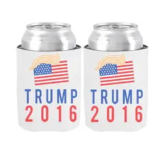 Special Party Decoration & Supplies of Donald Trump for President with Hair 2016 Election Can Cooler Trump 2016 Drink Insulator